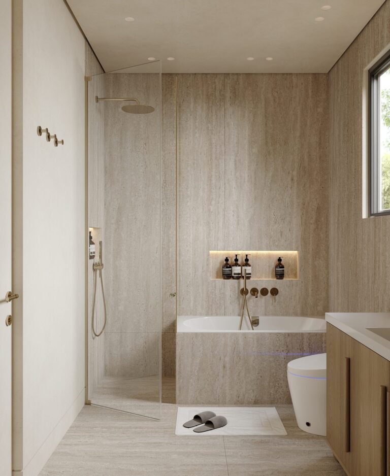 3D design rendering: Kids’ Bathroom by Rafa Home Builders