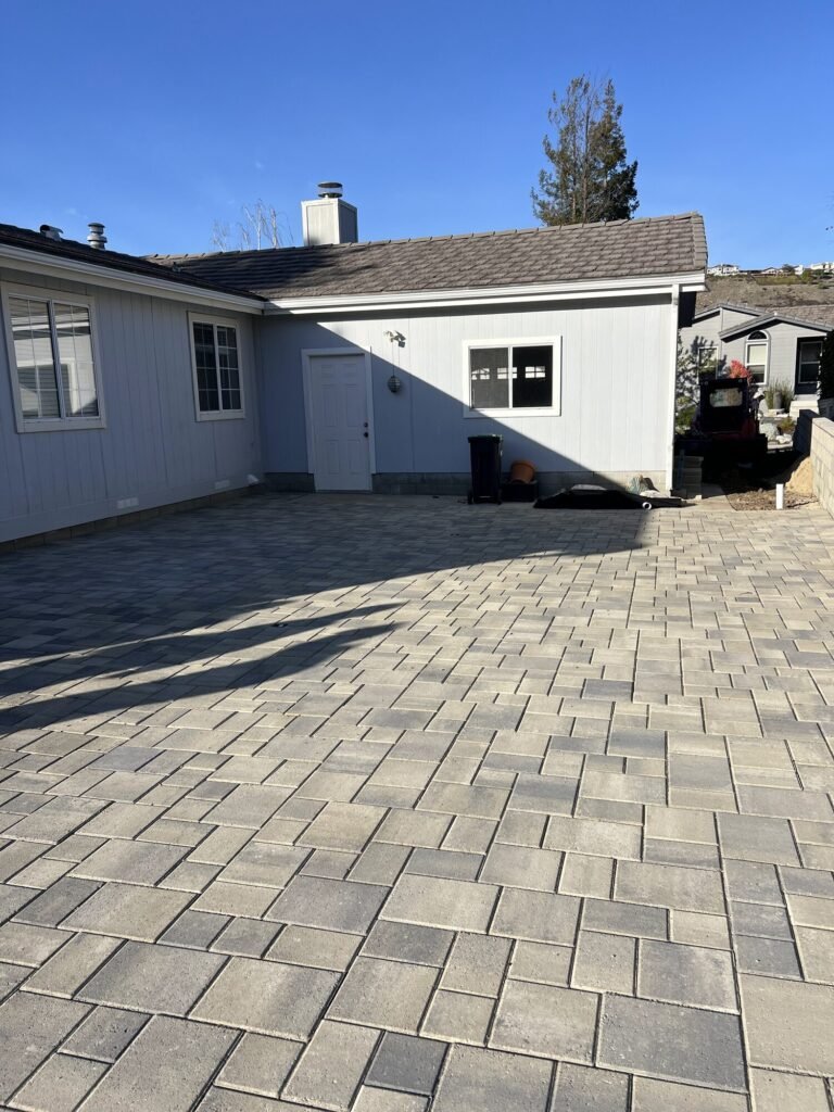 Paver driveway and patio