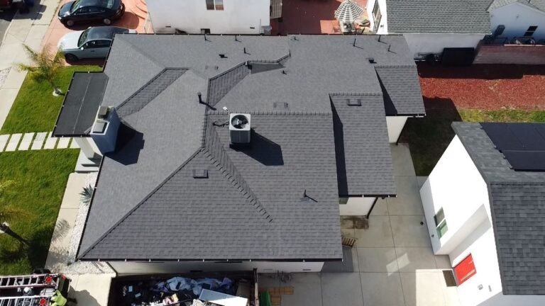 Completed asphalt shingle roof